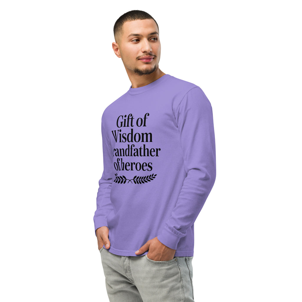 Grandfather’s Legacy - A Military Tribute in Style - Violet - Long Sleeve Shirt