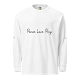 Love, Pray, and Live - Garment Dyed Comfort - - Long Sleeve T-shirts