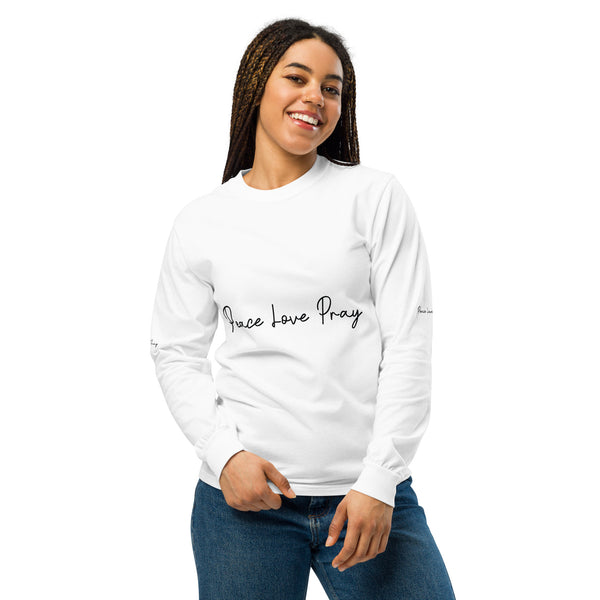 Love, Pray, and Live - Garment Dyed Comfort - - Long Sleeve T-shirts