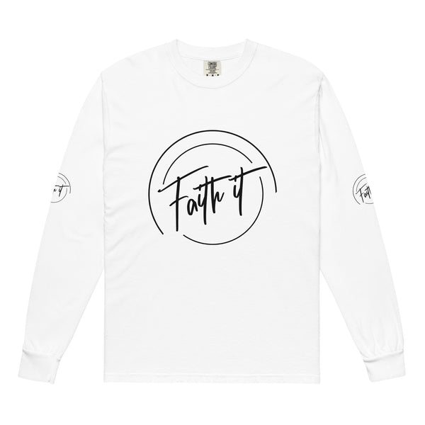 Faith-Filled Comfort - Heavyweight Long-Sleeve - White - Long Sleeve T-shirts