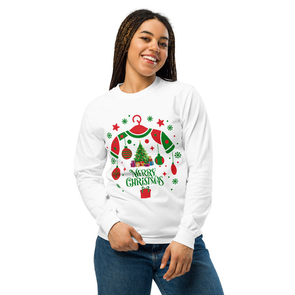 Christmastide Charm - Timeless Holiday Apparel - White - Hoodies