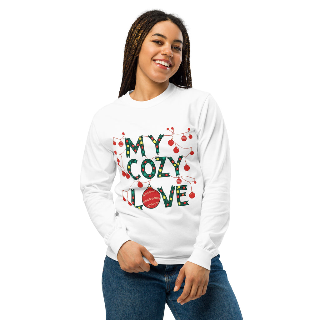 Cozy Christmas Love - Festive Long-Sleeve - - T-shirts