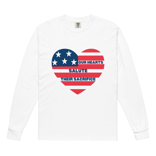 Honor & Remembrance – Memorial Day Army Tribute Tee - White - Long Sleeve T-shirts