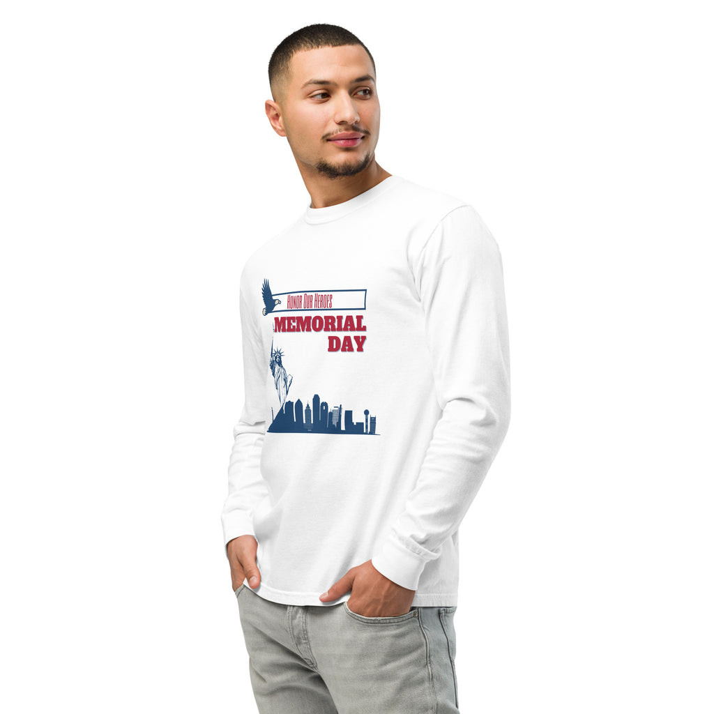 Honor Our Heroes – Memorial Day Tribute Shirt - White - Long Sleeve T-shirts