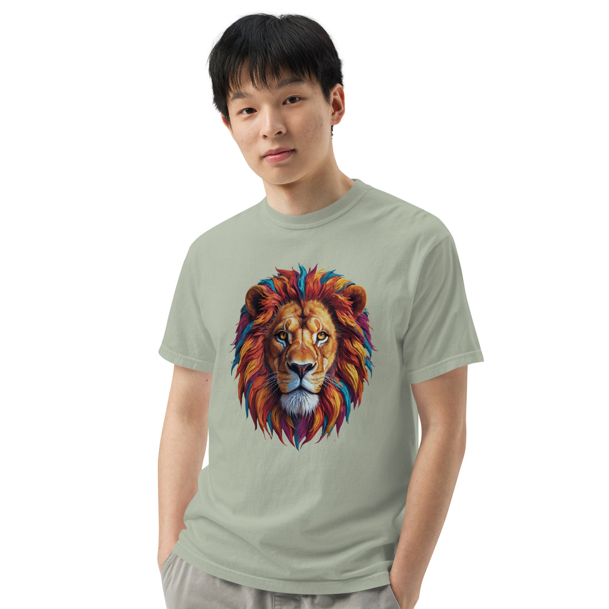 Colorful King - The Regal Lion Tee - Bay - T-shirts