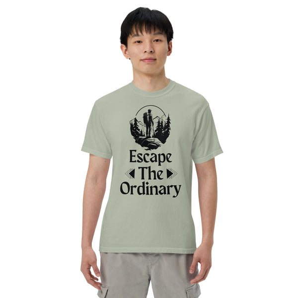 Escape The Ordinary - Adventure-Inspired Unisex Heavyweight Tee - Bay - T-shirts