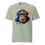 Artistic Chimpanzee Portrait Heavyweight Tee - - T-shirts