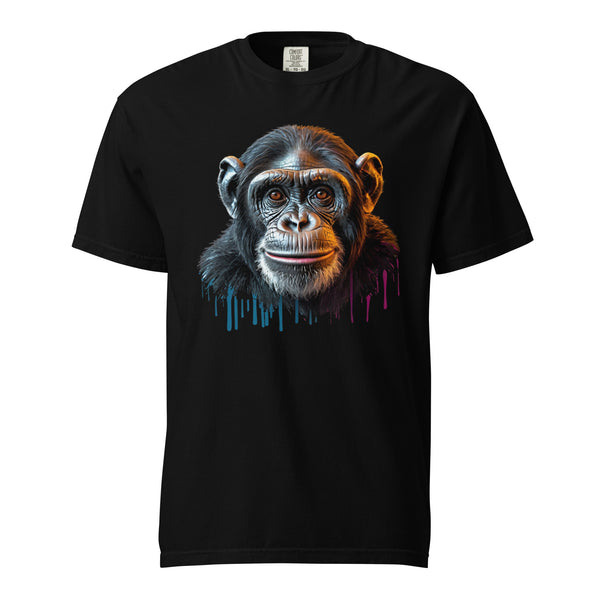 Artistic Chimpanzee Portrait Heavyweight Tee - - T-shirts