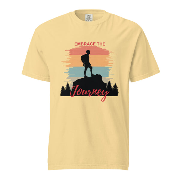 Embrace the Journey - Unisex Garment-Dyed Heavyweight T-Shirt - - T-shirts