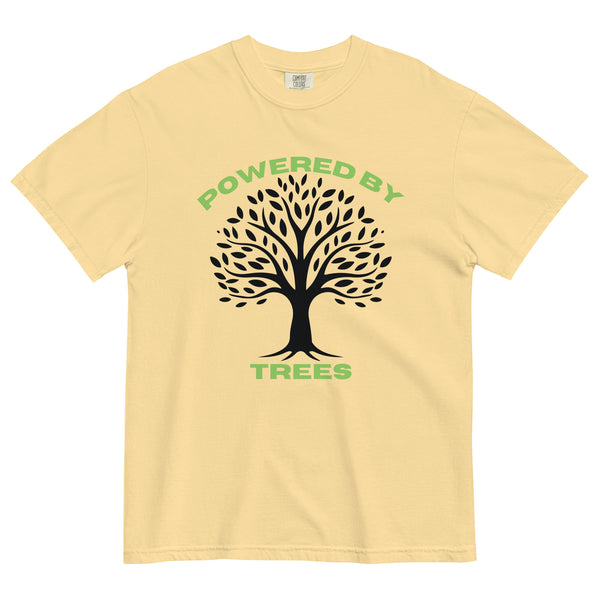 Powered by Trees - Unisex Garment-Dyed Heavyweight T-Shirt - - T-shirts