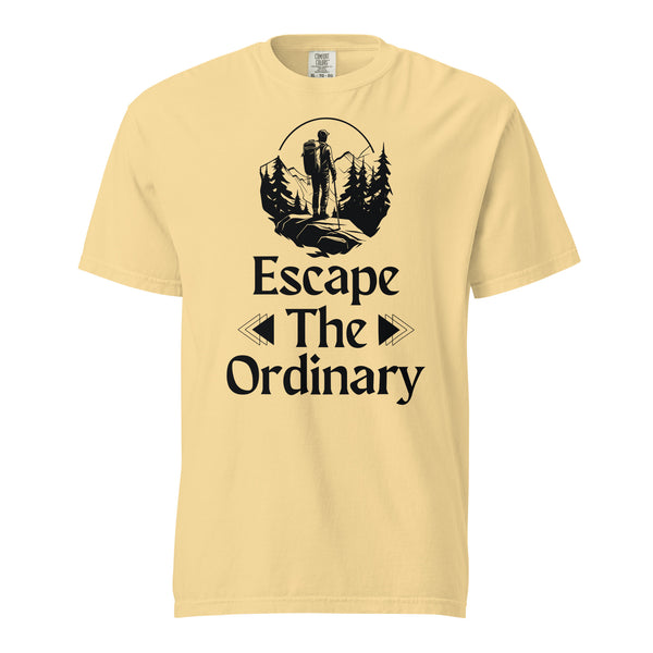 Escape The Ordinary - Adventure-Inspired Unisex Heavyweight Tee - - T-shirts