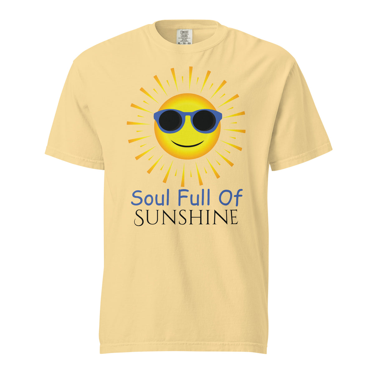 Sunshine Soul - Unisex Garment-Dyed Heavyweight T-Shirt - Butter - T-shirts