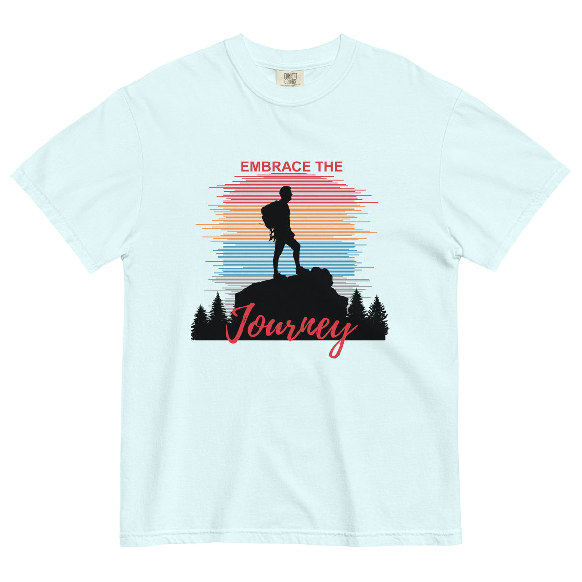 Embrace the Journey - Unisex Garment-Dyed Heavyweight T-Shirt - - T-shirts