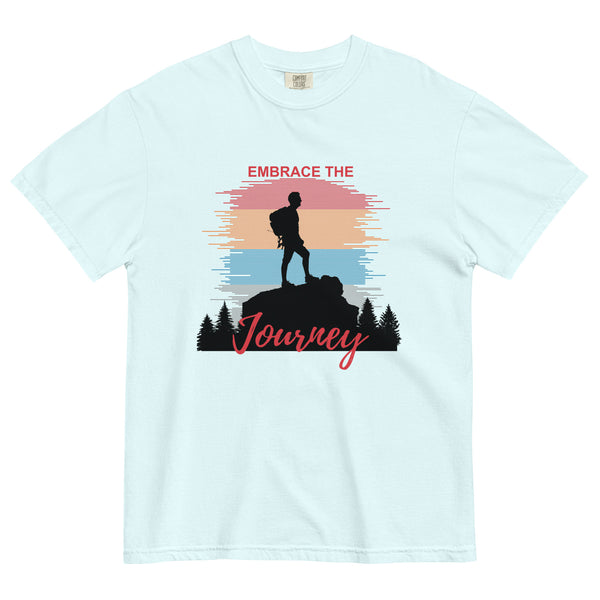 Embrace the Journey - Unisex Garment-Dyed Heavyweight T-Shirt - - T-shirts