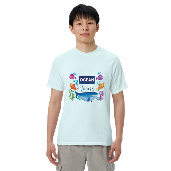 Ocean Lovers - Vibrant Underwater Adventure Unisex T-Shirt - Chambray -