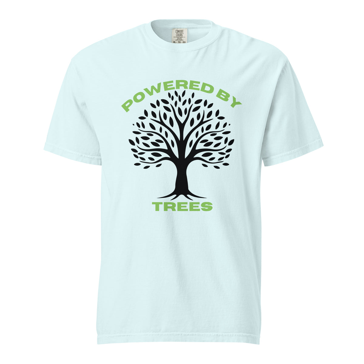 Powered by Trees - Unisex Garment-Dyed Heavyweight T-Shirt - - T-shirts