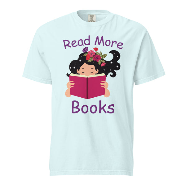 Read More Books - Unisex Garment-Dyed Heavyweight T-Shirt - Chambray -