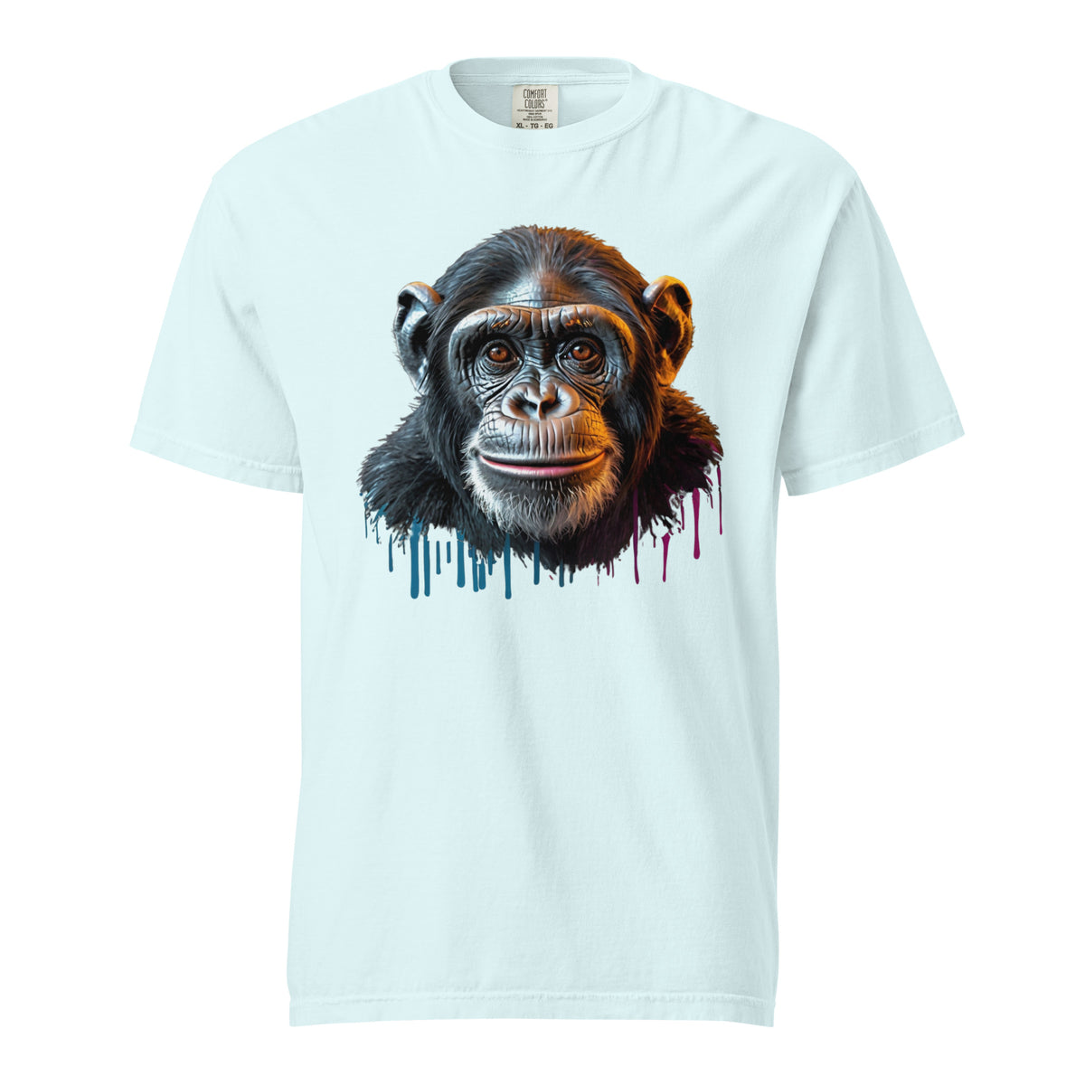 Artistic Chimpanzee Portrait Heavyweight Tee - - T-shirts