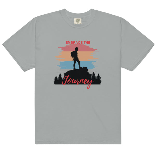 Embrace the Journey - Unisex Garment-Dyed Heavyweight T-Shirt - - T-shirts