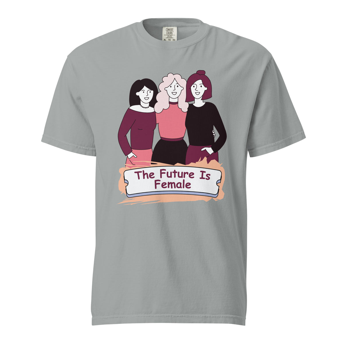 Empowered Together - The Future Is Female T-Shirt - Granite - T-Shirts