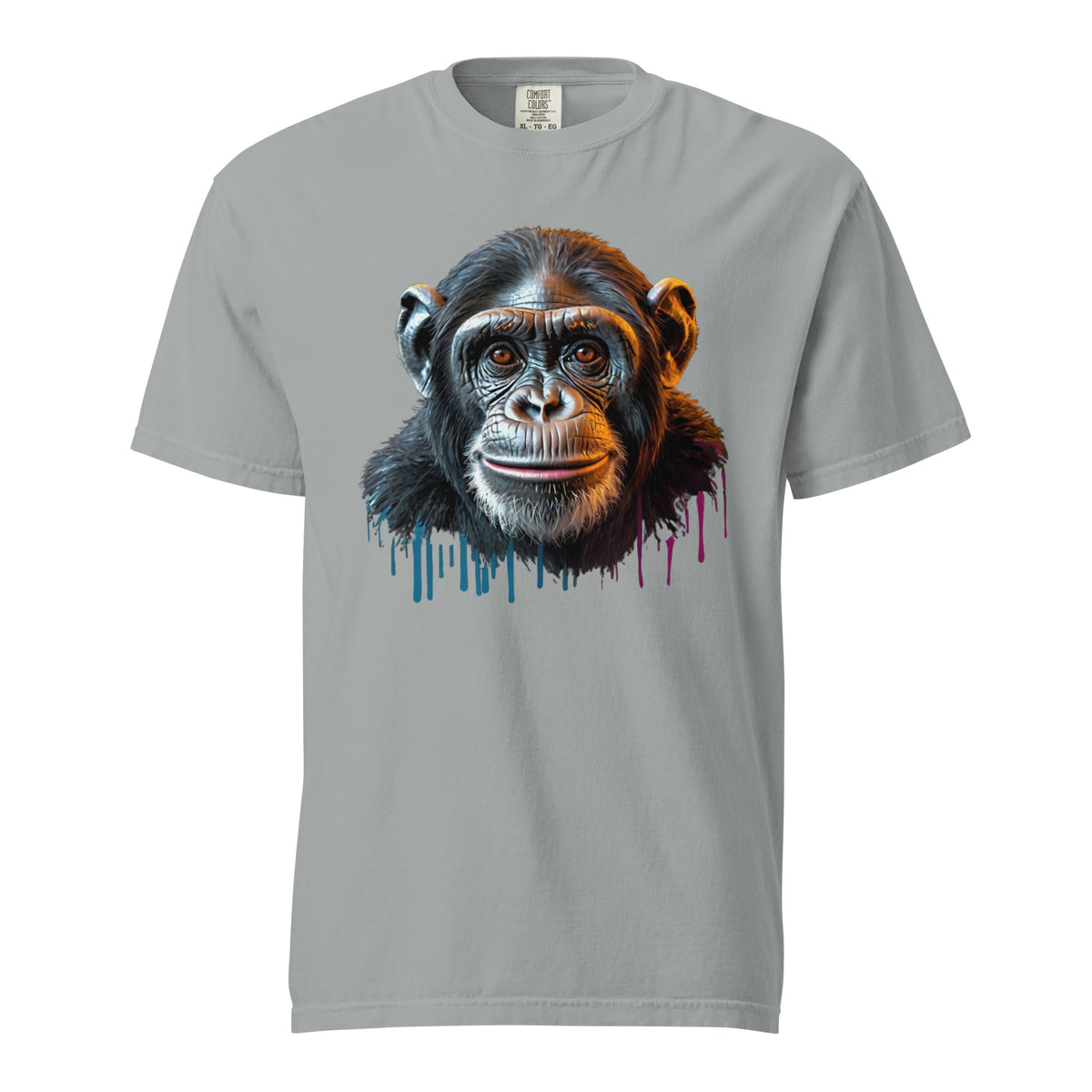 Artistic Chimpanzee Portrait Heavyweight Tee - - T-shirts