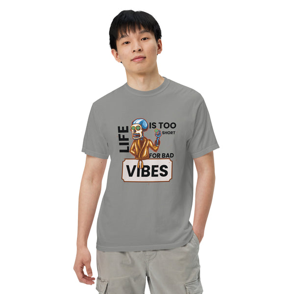 Vibes Skeleton Relaxation T-Shirt - Grey -