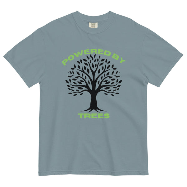 Powered by Trees - Unisex Garment-Dyed Heavyweight T-Shirt - - T-shirts