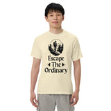 Escape The Ordinary - Adventure-Inspired Unisex Heavyweight Tee - Ivory - T-shirts