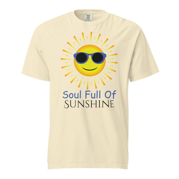 Sunshine Soul - Unisex Garment-Dyed Heavyweight T-Shirt - Ivory - T-shirts