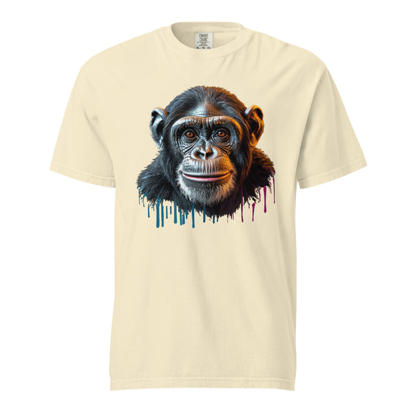 Artistic Chimpanzee Portrait Heavyweight Tee - - T-shirts