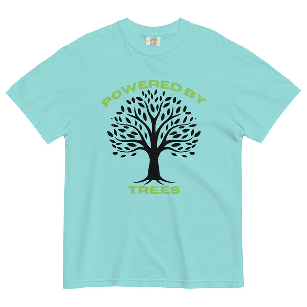 Powered by Trees - Unisex Garment-Dyed Heavyweight T-Shirt - - T-shirts