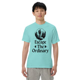 Escape The Ordinary - Adventure-Inspired Unisex Heavyweight Tee - Lagoon Blue - T-shirts