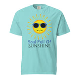 Sunshine Soul - Unisex Garment-Dyed Heavyweight T-Shirt - Lagoon Blue - T-shirts