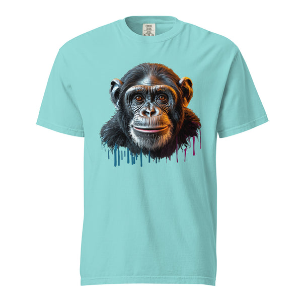 Artistic Chimpanzee Portrait Heavyweight Tee - - T-shirts