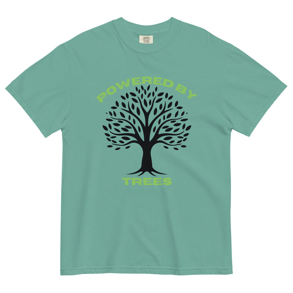 Powered by Trees - Unisex Garment-Dyed Heavyweight T-Shirt - - T-shirts