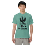 Escape The Ordinary - Adventure-Inspired Unisex Heavyweight Tee - Seafoam - T-shirts