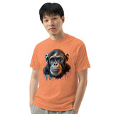 Artistic Chimpanzee Portrait Heavyweight Tee - Terracotta - T-shirts