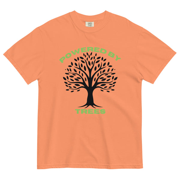 Powered by Trees - Unisex Garment-Dyed Heavyweight T-Shirt - - T-shirts