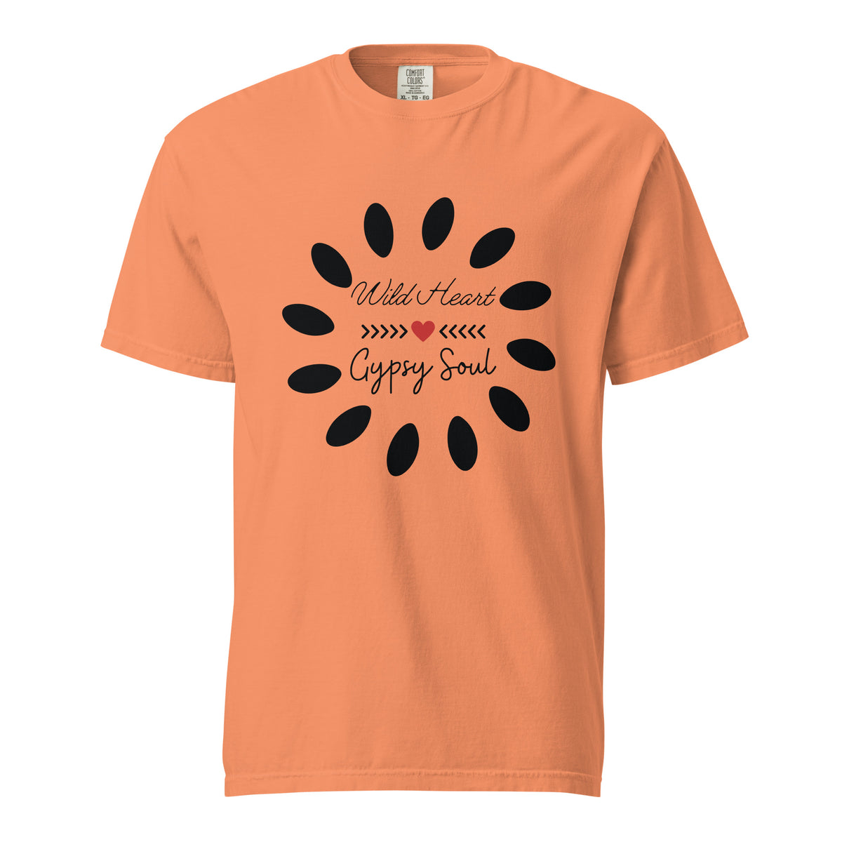 Wild Heart Gypsy Soul - Unisex Garment-Dyed Heavyweight T-Shirt - Terracotta - T-shirts