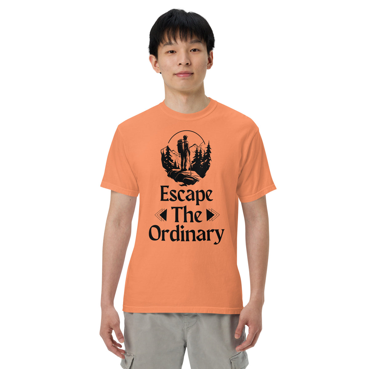 Escape The Ordinary - Adventure-Inspired Unisex Heavyweight Tee - Terracotta - T-shirts