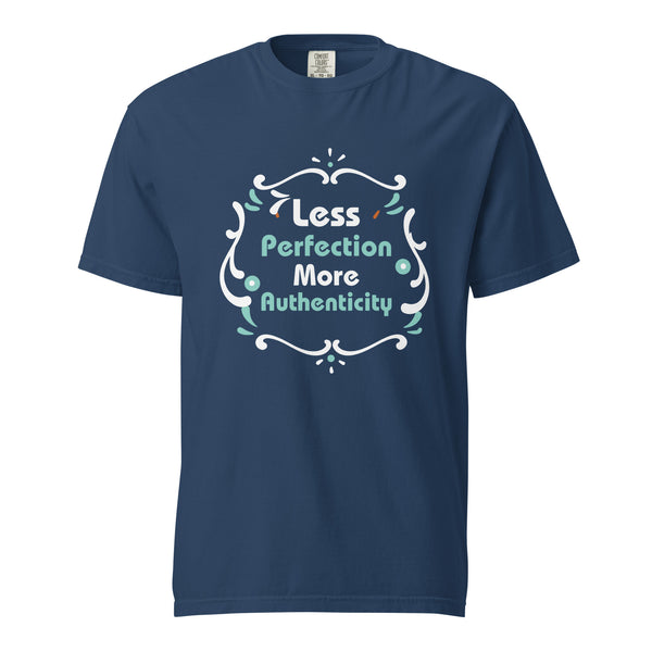 Embrace Authenticity - Motivational Quote Unisex T-Shirt - True Navy - T-shirts