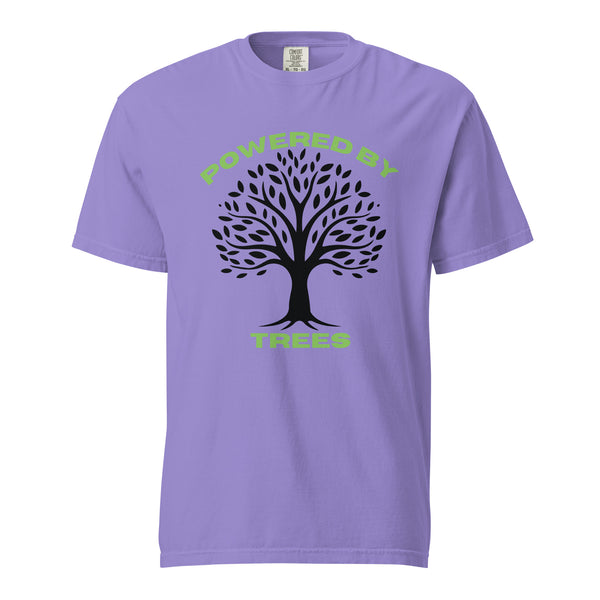 Powered by Trees - Unisex Garment-Dyed Heavyweight T-Shirt - - T-shirts