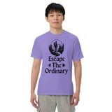 Escape The Ordinary - Adventure-Inspired Unisex Heavyweight Tee - Violet - T-shirts