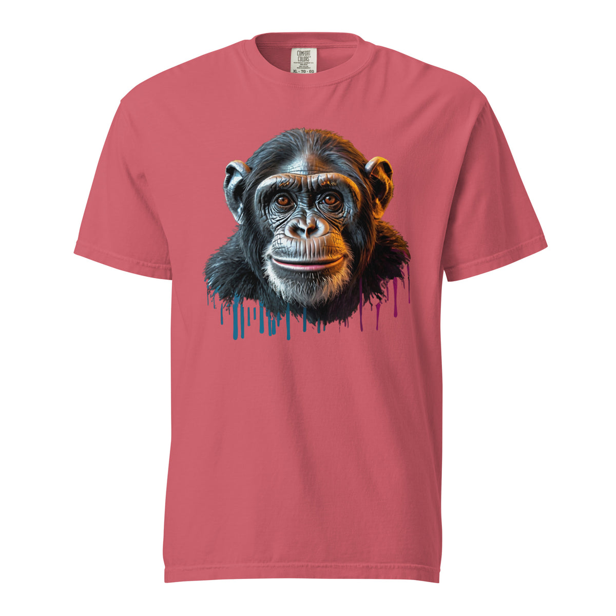 Artistic Chimpanzee Portrait Heavyweight Tee - - T-shirts