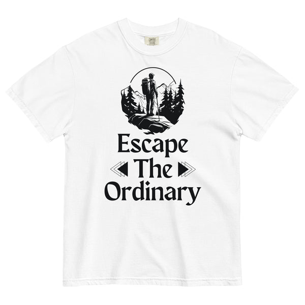 Escape The Ordinary - Adventure-Inspired Unisex Heavyweight Tee - - T-shirts