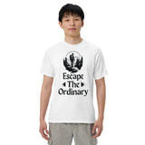 Escape The Ordinary - Adventure-Inspired Unisex Heavyweight Tee - White - T-shirts