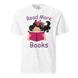 Read More Books - Unisex Garment-Dyed Heavyweight T-Shirt - White -