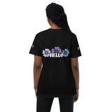 Hello in Bloom - Unisex Pocket T-Shirt - -