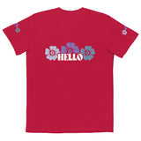 Hello in Bloom - Unisex Pocket T-Shirt - -