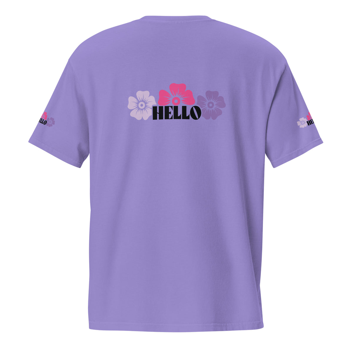 Hello in Bloom - Unisex Pocket T-Shirt - -